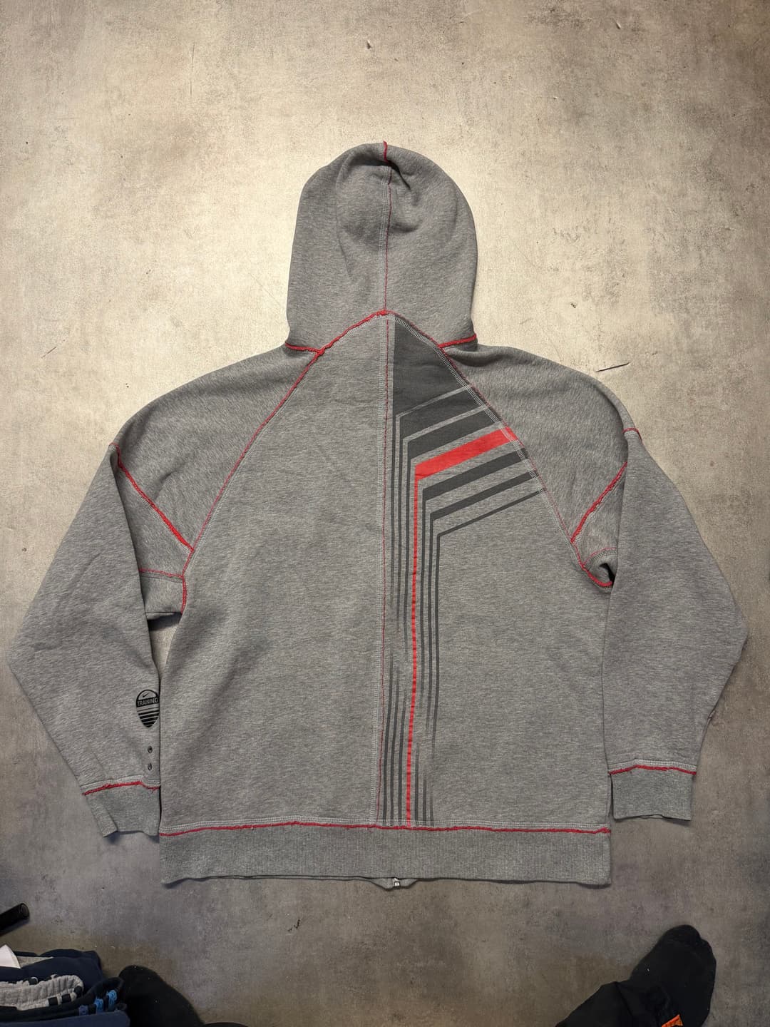 Nike Training MP3 Zip-Up Grey/Red — 3