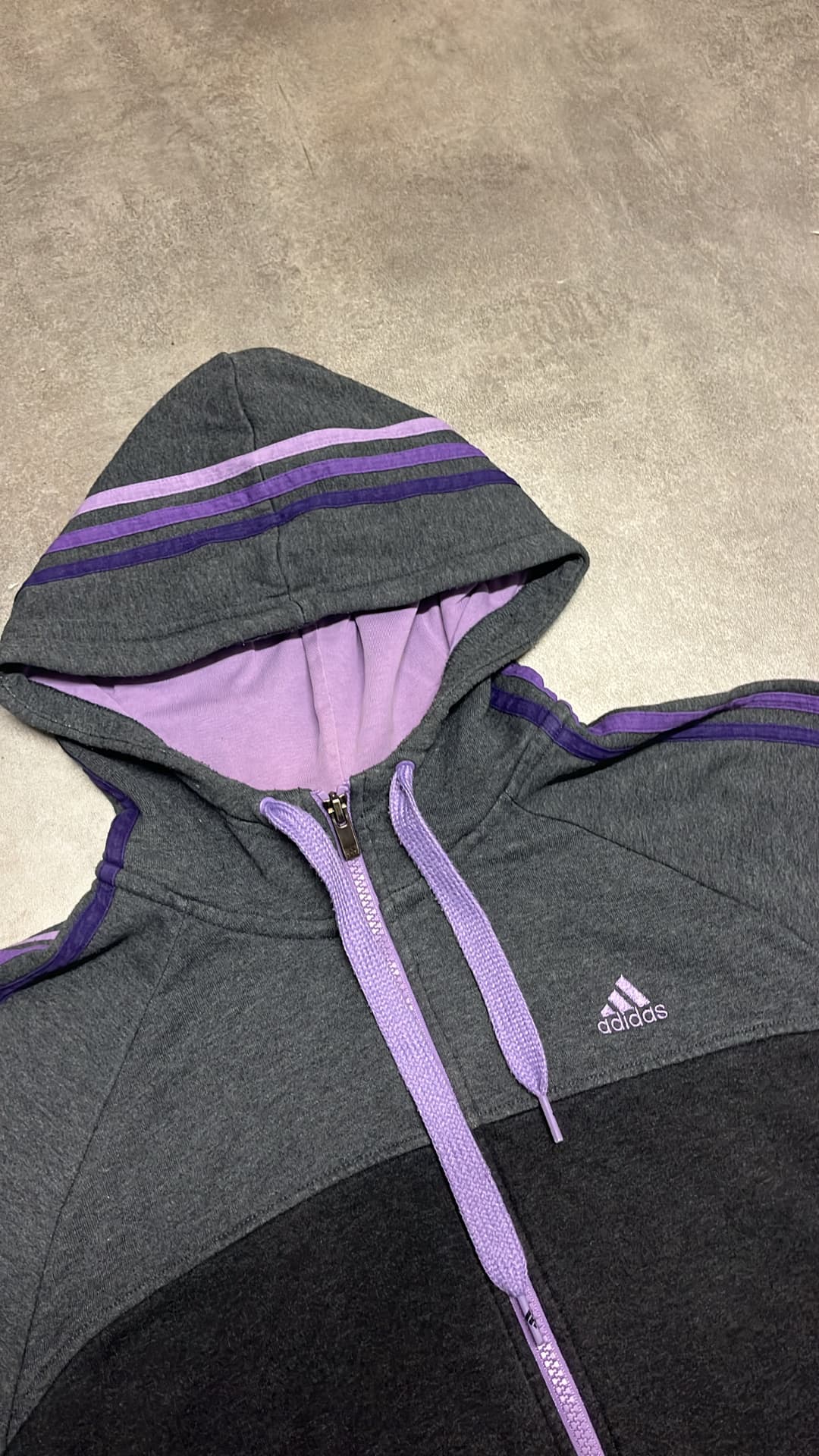 Adidas PE Zip-Up Grey/Purple — 3