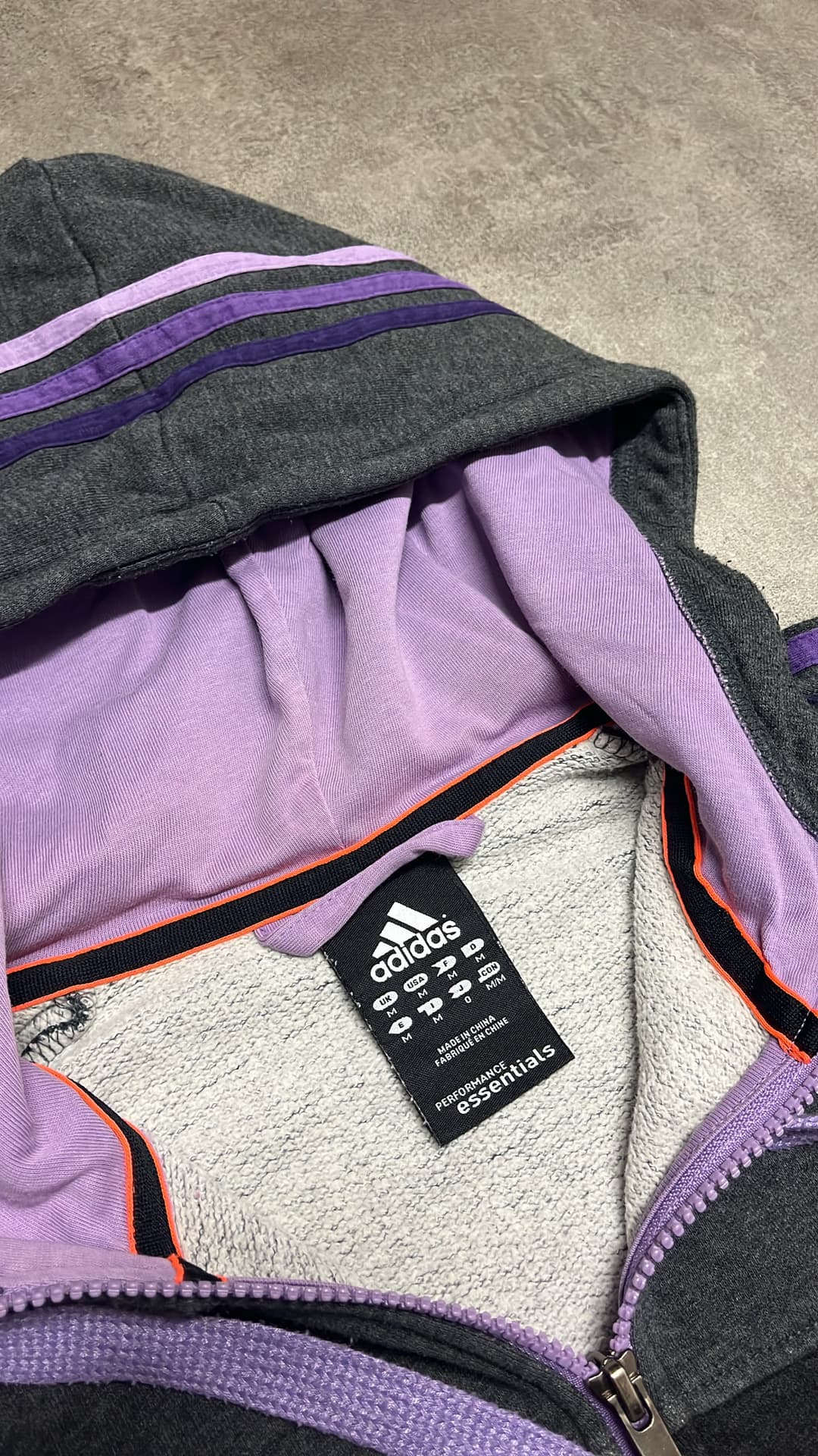 Adidas PE Zip-Up Grey/Purple — 4