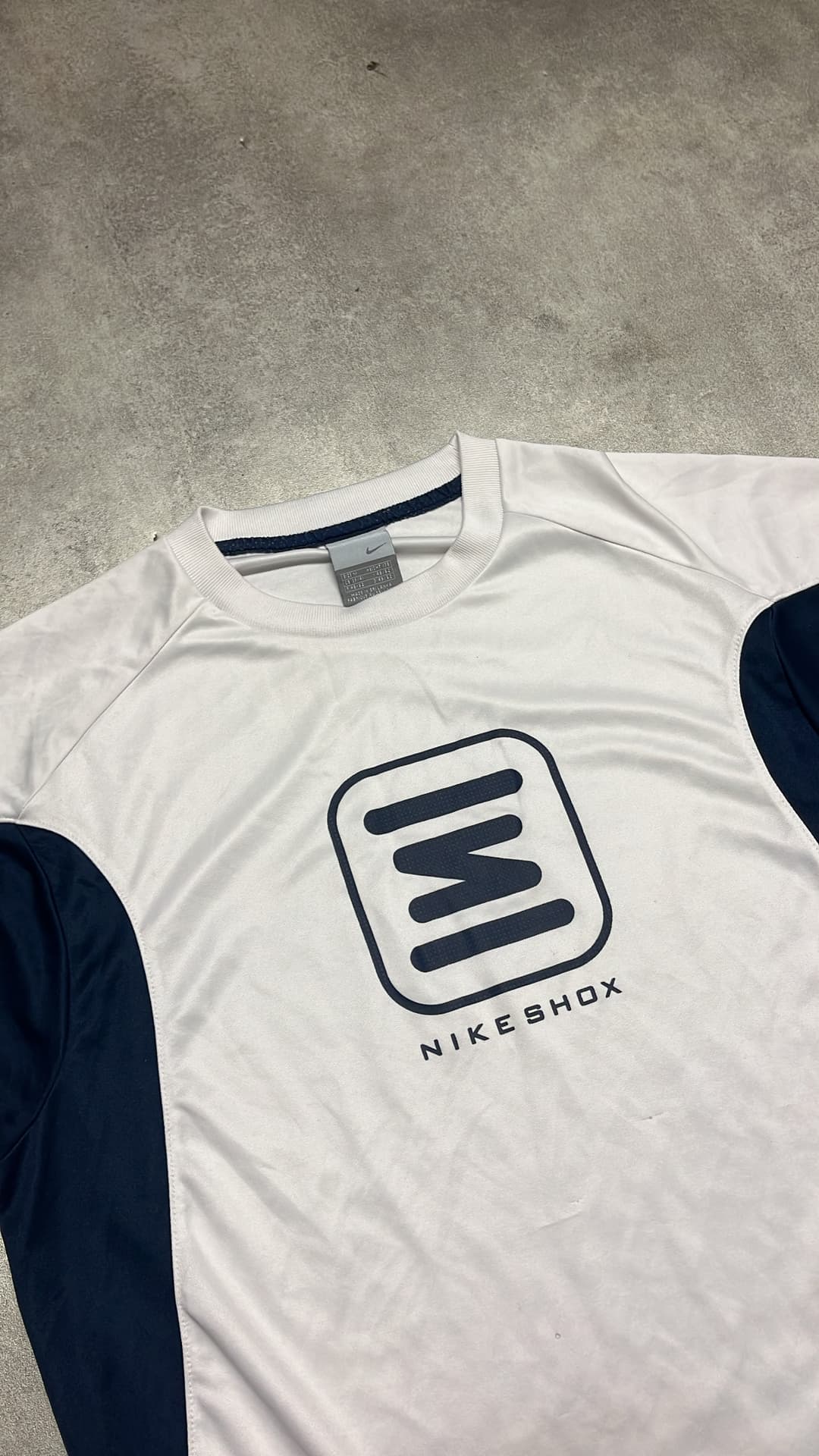 Nike Shox T-Shirt White/Navy — 3