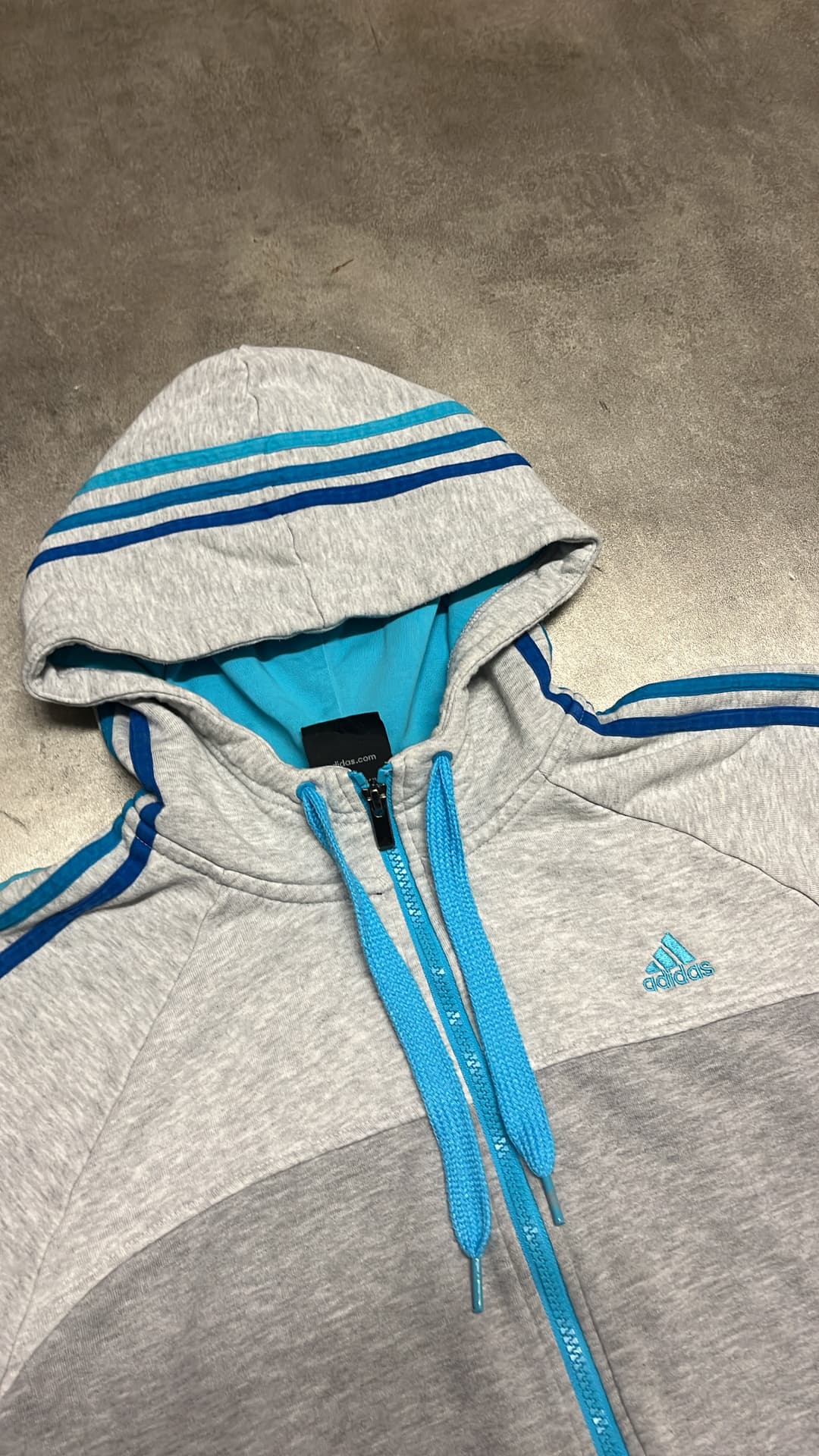 Adidas PE Zip-Up Grey/Blue — 3