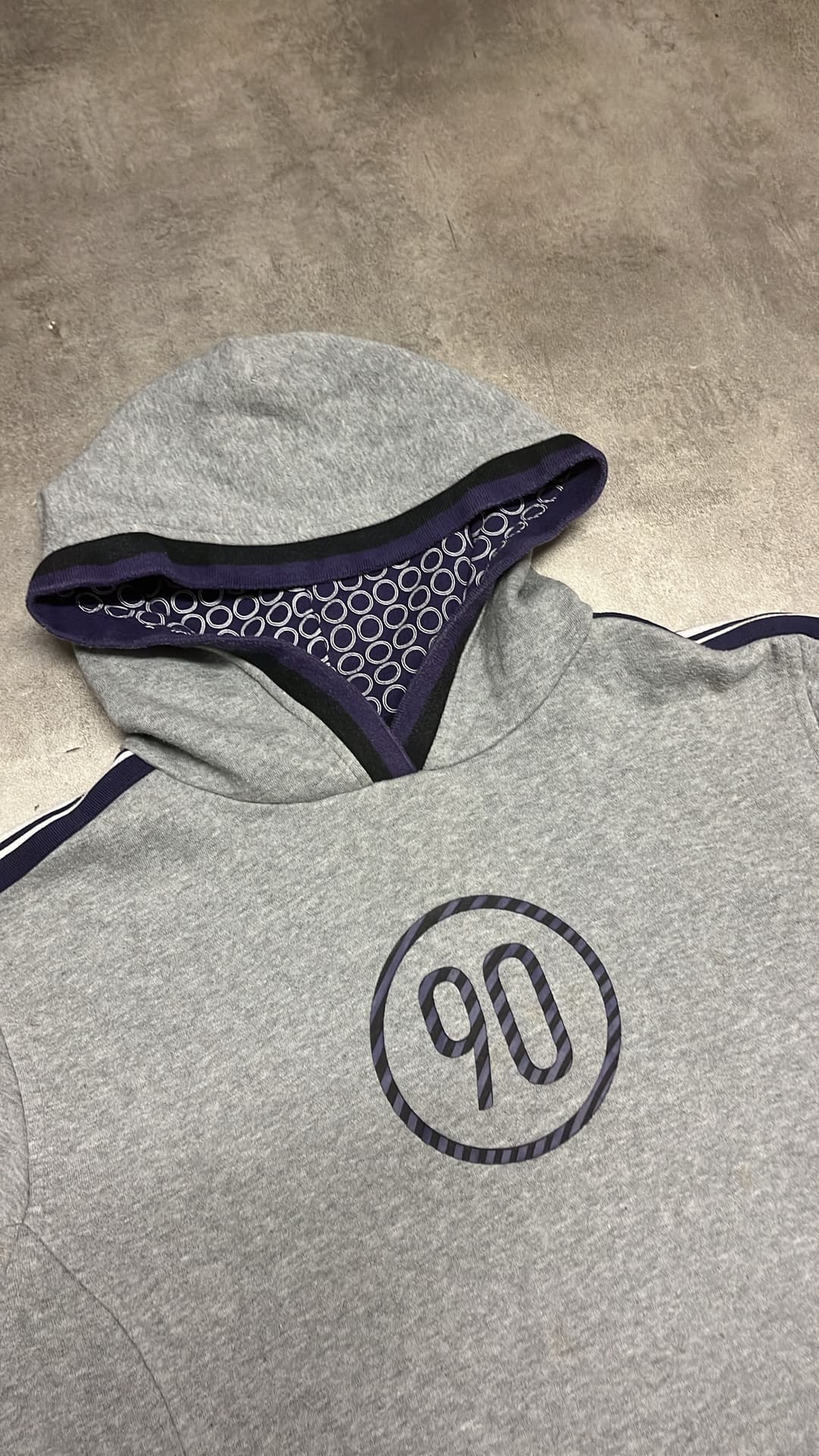 Nike T90 Hoodie Grey/Purple — 4