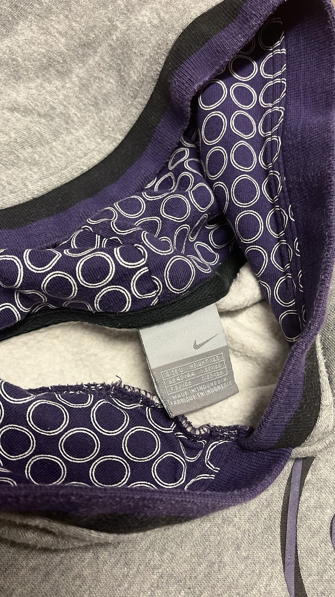 Nike T90 Hoodie Grey/Purple — 5