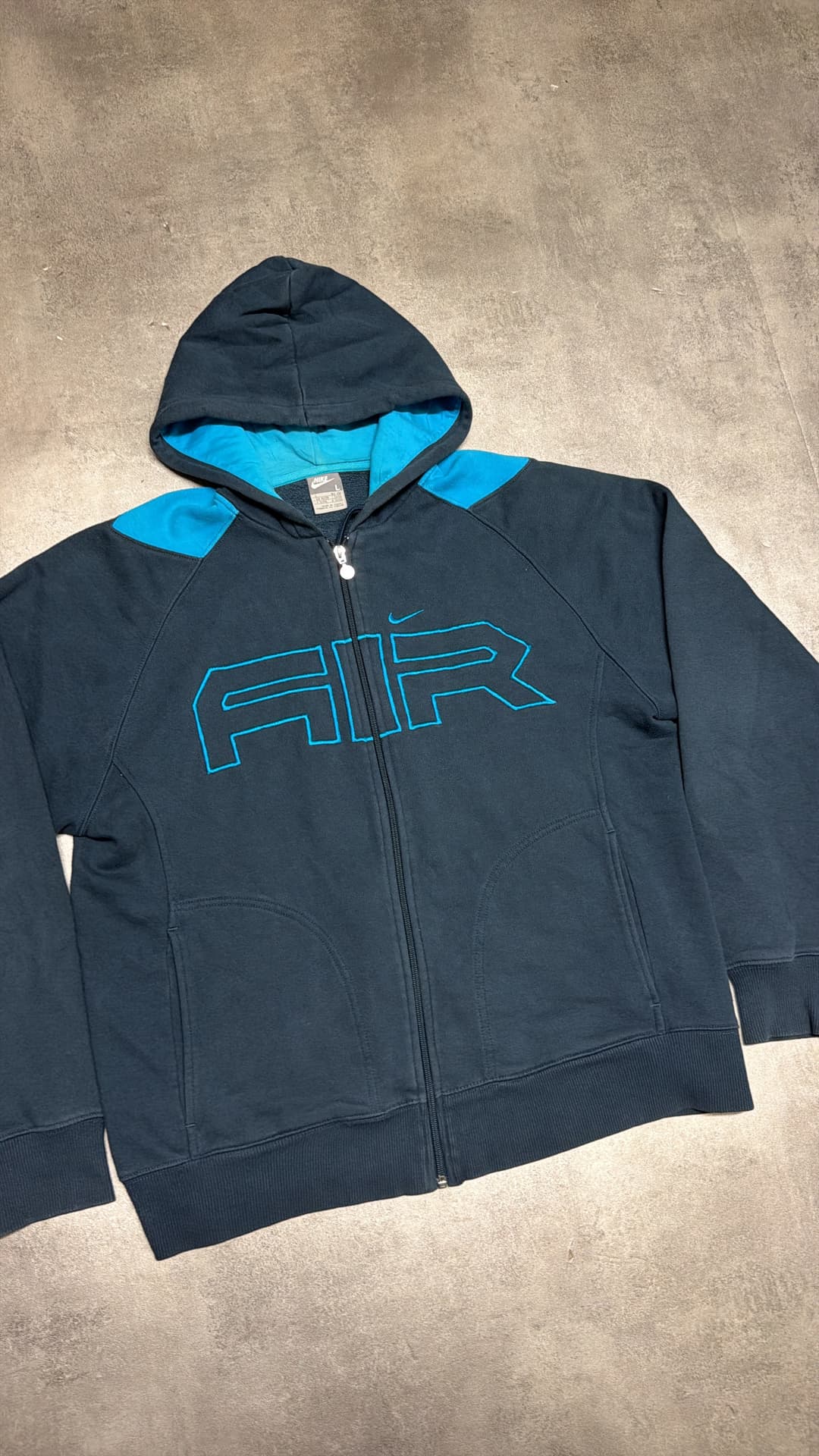 Nike Air Zip-Up Blue — 2