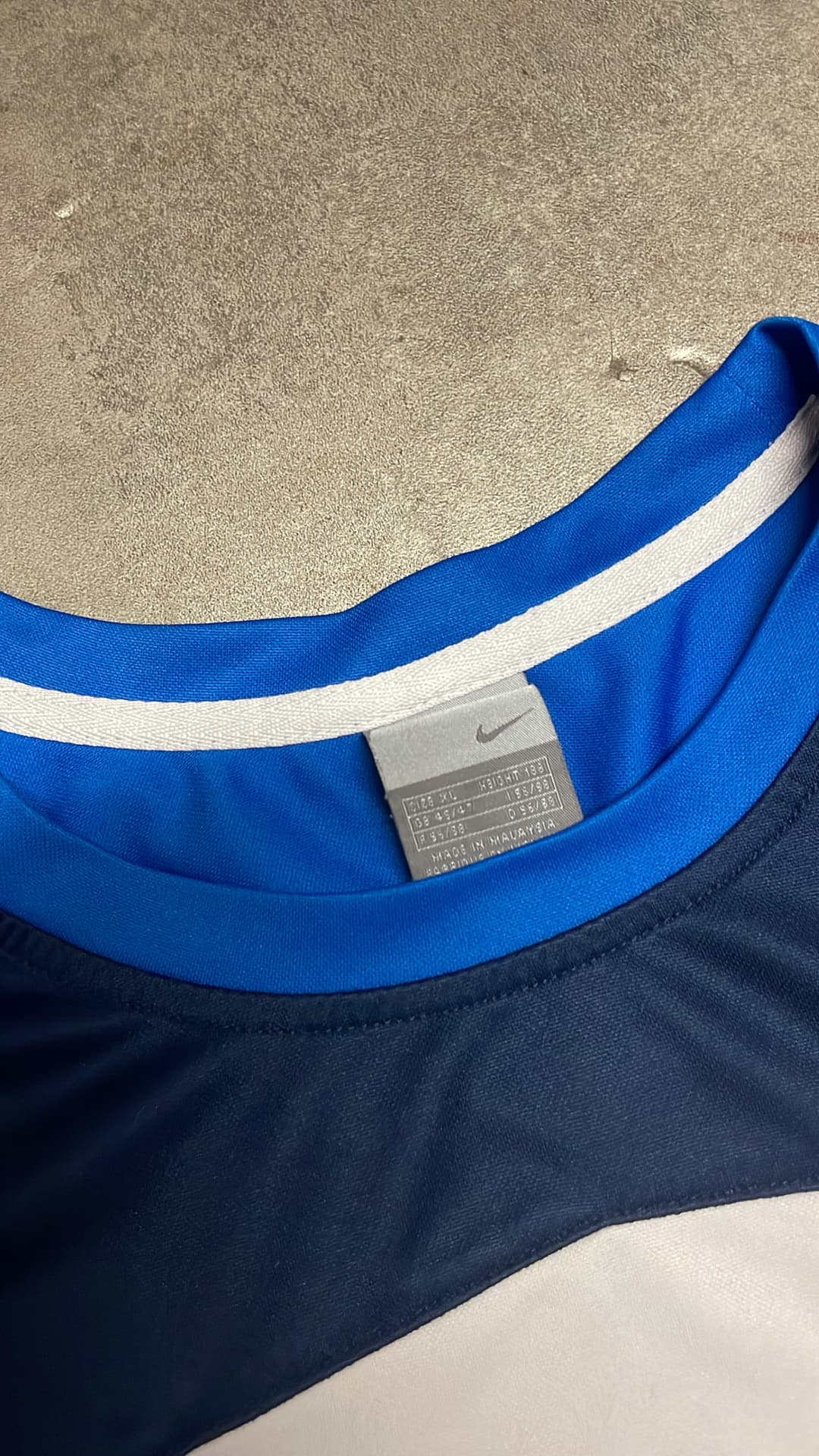 Nike Hex T-Shirt White/Navy — 4