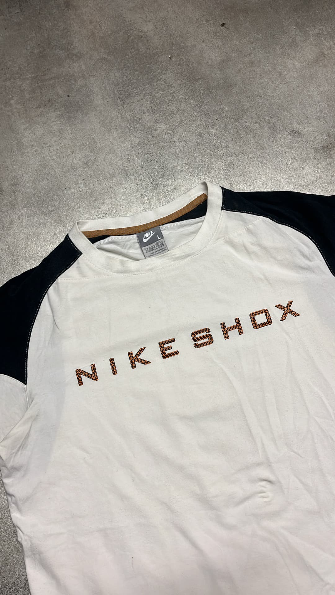 Nike Shox T-Shirt White/Black — 3