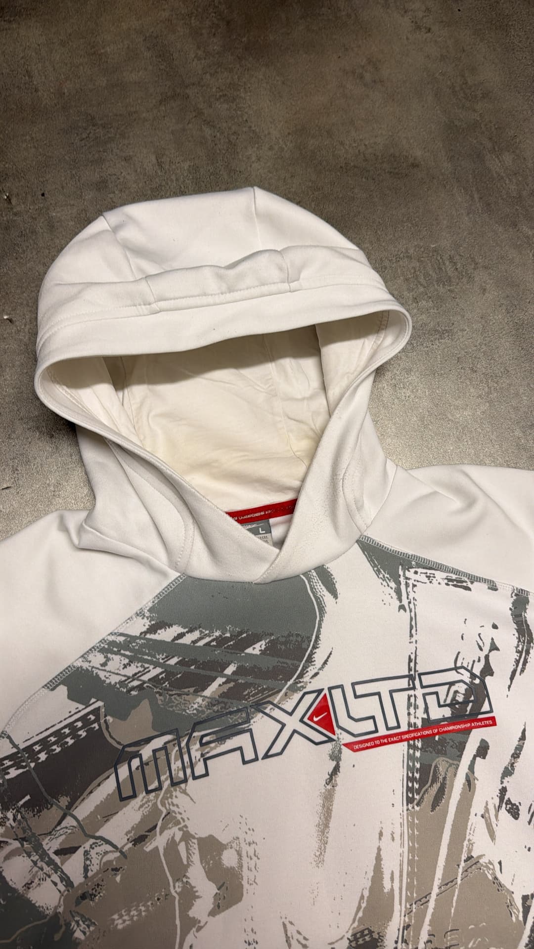 Nike Airmax LTD Hoodie White/Grey — 4