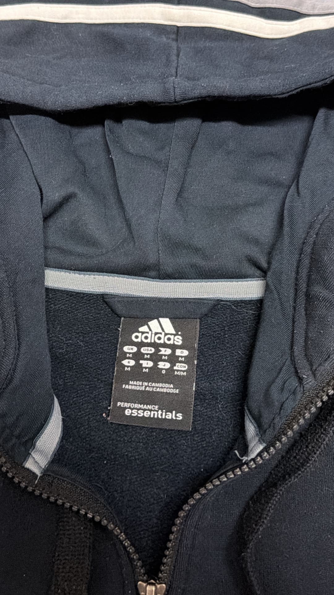 Adidas PE Zip-Up Black/Grey — 4