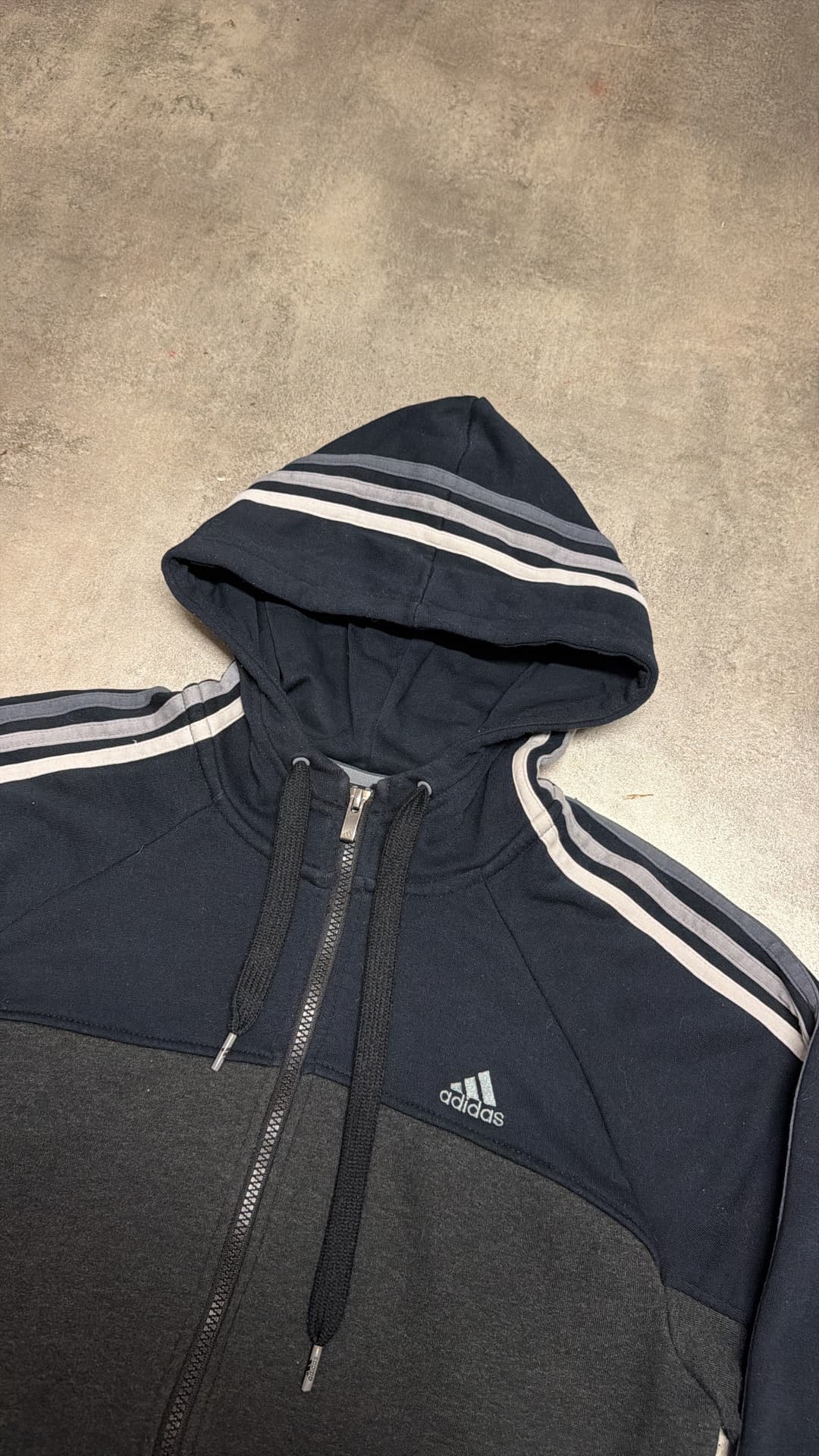 Adidas PE Zip-Up Black/Grey — 3