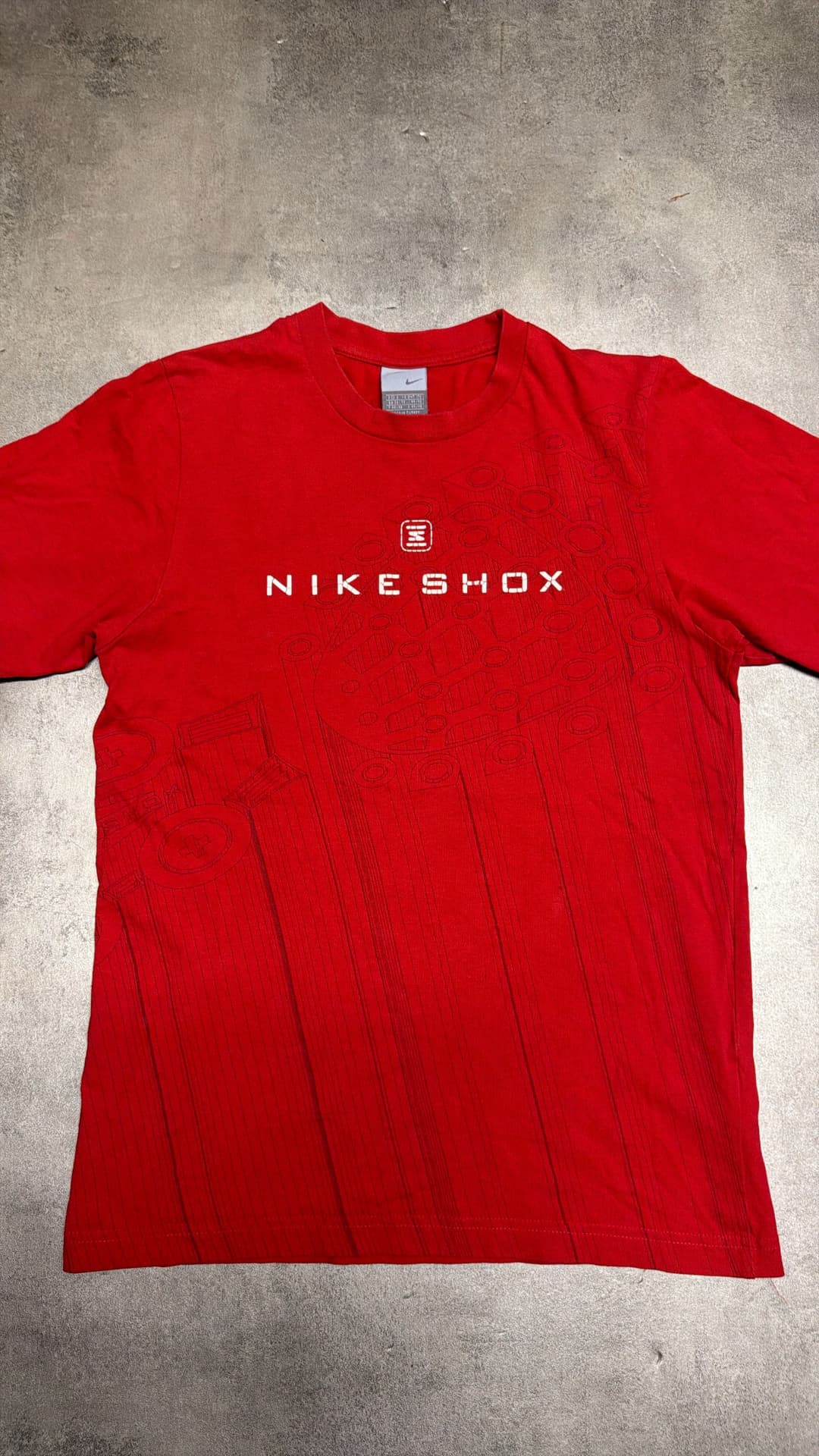 Nike Shox T-Shirt Red/White — 2
