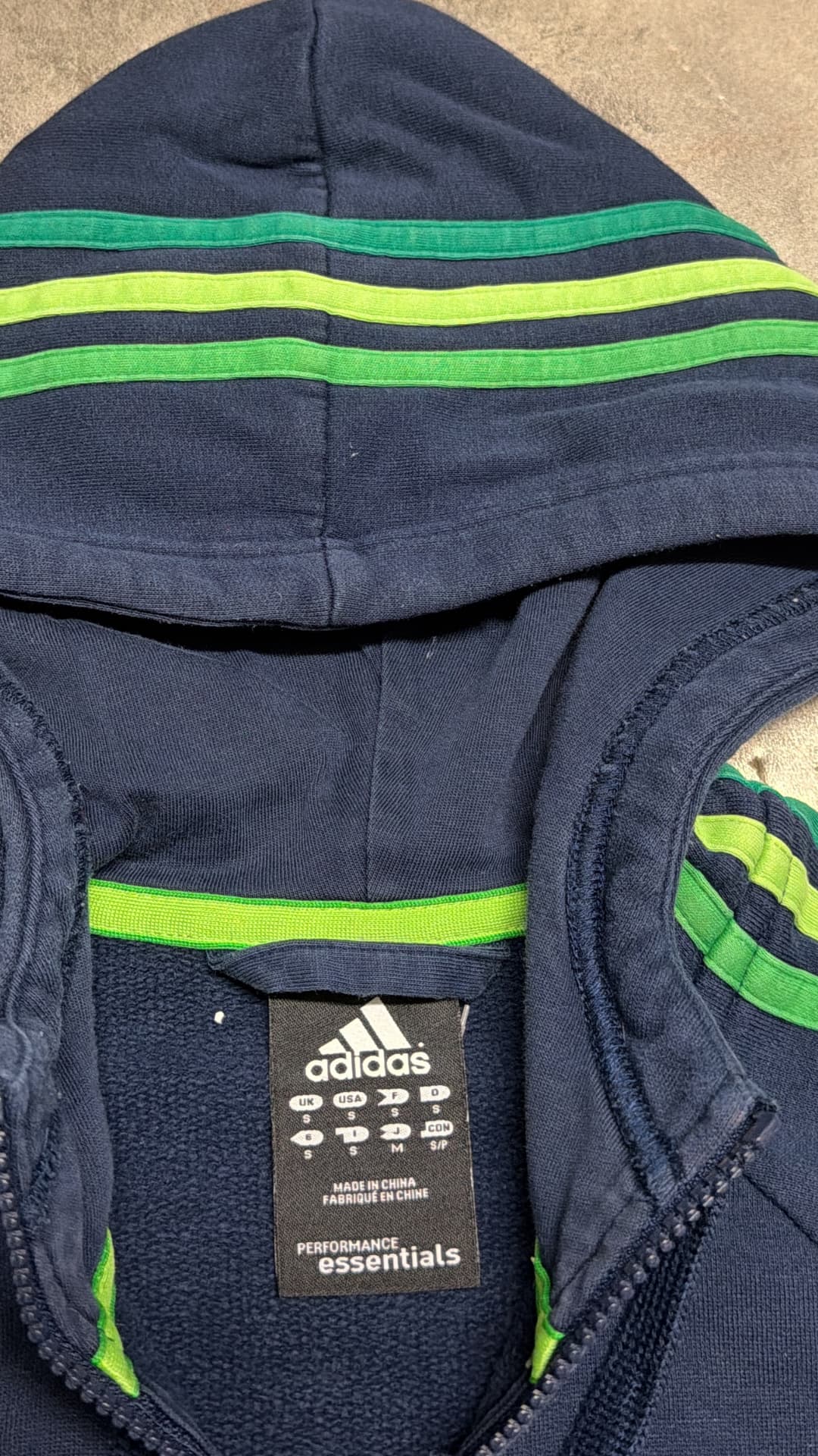 Adidas PE Zip-Up Navy — 4