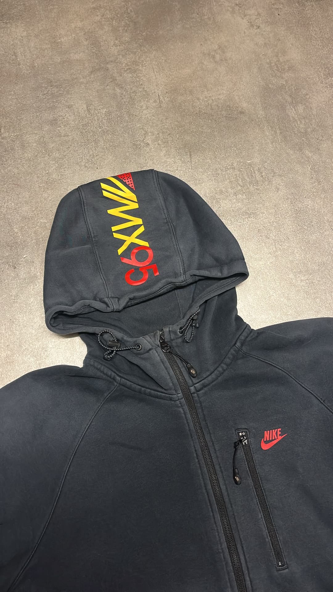 Nike Airmax 95 Zip-Up Black/Red — 3