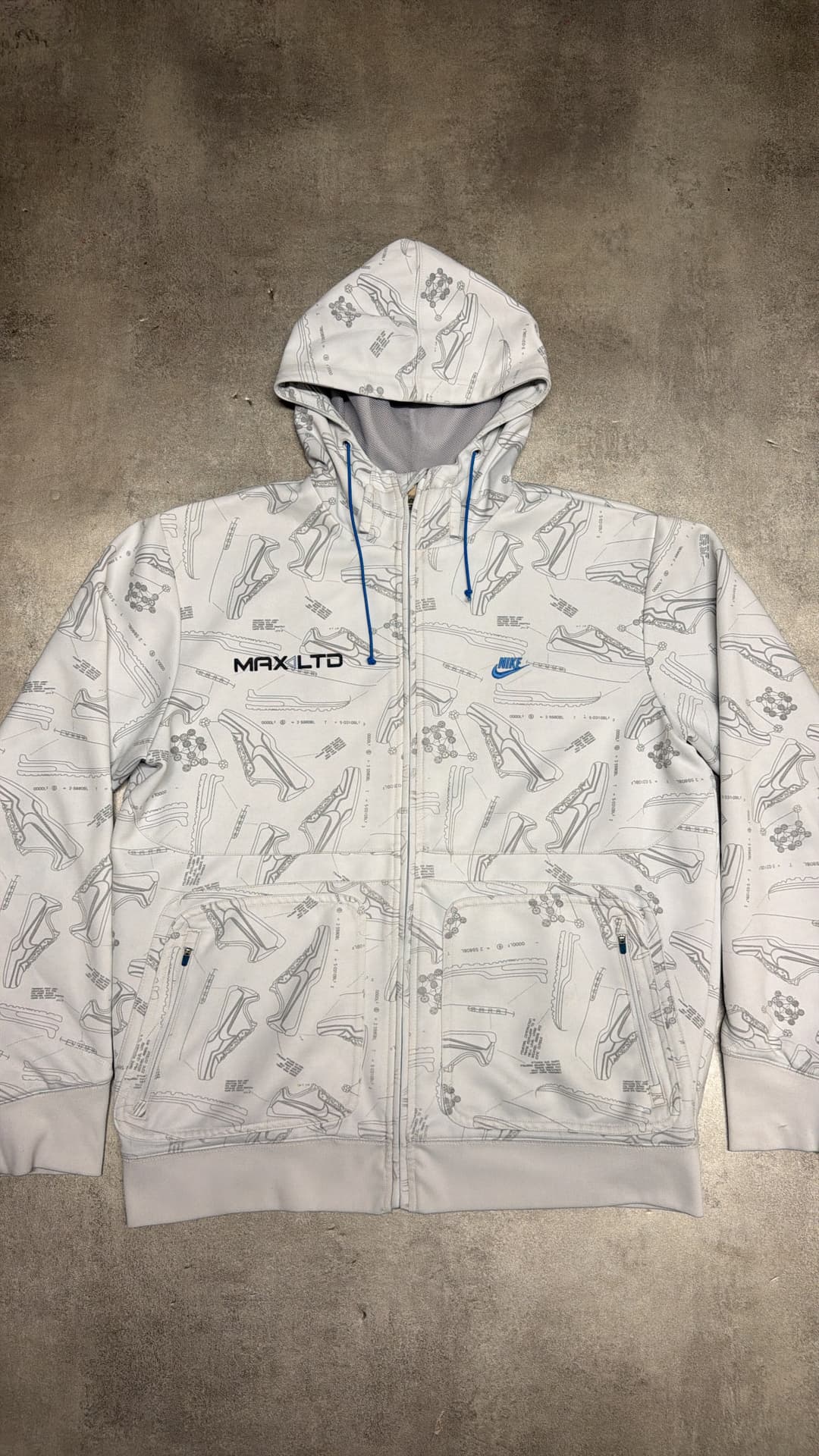 Nike Airmax LTD Zip-Up White/Grey — 3