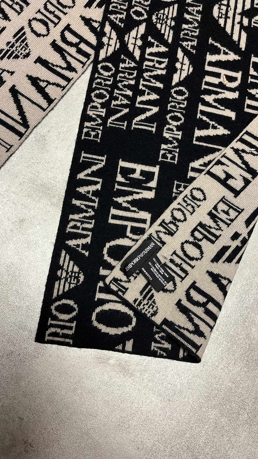 Emporio Armani Scarf Black/White — 3